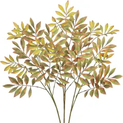 3PCS Artificial Greenery Stems - 37.4 Inch (Chestnut - Yellow)