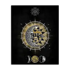 Stupell Industries Lunar & Solar Fractal Canvas Wall Art Design by Oliver Jeffries