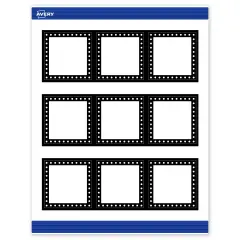 Avery Printable Square Cards, Black and White Polka Dots, 2.5" x 2.5", Matte White Square Cards, Laser/Inkjet, 90ct, Great for Business Cards
