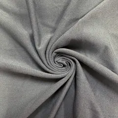 Solid Slate Gray Double Brushed Jersey Knit Fabric By the Yard