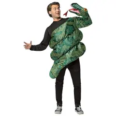 Anaconda Adult Costume Green Snake Tunic Coiled Design