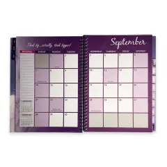 RE-FOCUS THE CREATIVE OFFICE 2025-2026 July through June Academic Calendar Planner &ndash; Weekly & Monthly Views with Time Slots | Durable & Portable Design Purple
