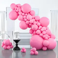 Matte Pink Balloon Arch Kit Garland (Pink-y11)