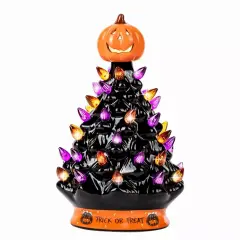 Edge Collections - Black - Pre-lit Halloween Tree Decoration!