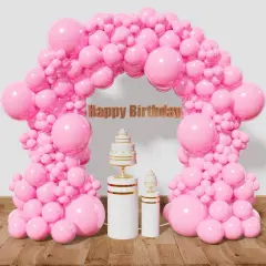 Pink Balloon Arch Kit 111Pcs (Pink)