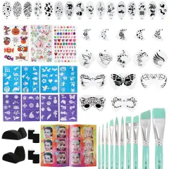 61-Piece Deluxe Face Painting(Multicolor)