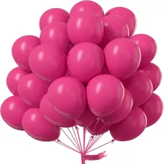 PartyWoo Hot Pink Balloons 50pcs (Pink-y12)