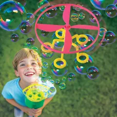 Collections Etc Mr. Bubble Rip Cord Bubble Flyer Outdoor Toy