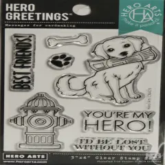 Hero Greetings You're My Hero Clear Stamp Set