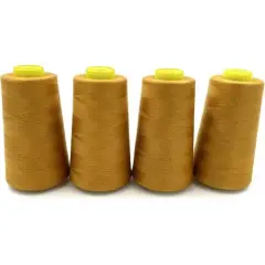 4 Pack of 6000 Yard Gold Spools Sewing Thread All Purpose for Sewing and Quilting