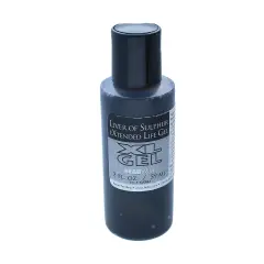 The Beadsmith XL Gel Liver of Sulfur Extended Life Gel 2 Fluid Ounces (59ml) Bottle Apply a Patina Finish to Silver Copper and Other Metal for Oxidized Look on Art and Jewelry Projects