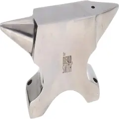 The Beadsmith Dual-Ended Horn Anvil &ndash; Mini Size 2.5 x 1 x 1.5 inches &ndash; 118mm Tip to Tip &ndash; 13.11oz/0.82lbs &ndash; Made of Solid Stainless Steel &ndash; Flat Horn and Rounded Horn &ndash; Use for Hardening Wire Designs