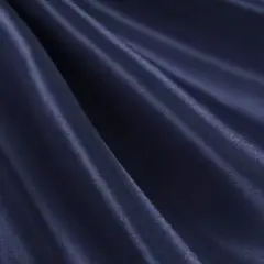 1 Yard Navy Satin Charmeuse Fabric, 60" Wide, 100% Polyester for Gowns, Weddings & Crafts