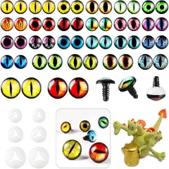 50pcs 16/18/24mm Safety Eyes for Amigurumi with Washer