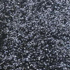 1 Yard Sequins Embroidered Stretch Velvet Rodeo Fabric Navy Blue