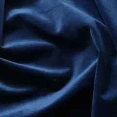 5 Yard Velvet Polyester Upholstery Drapery Fabric 60 Inches Width Navy Blue
