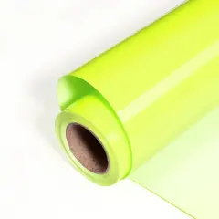 3D Puff Heat Transfer Vinyl Roll Neon yellow