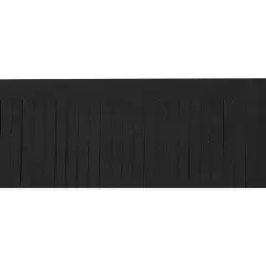 5 Yards of 2" Premium Vegan Leather Fringe Trim | 5 yard cut Black