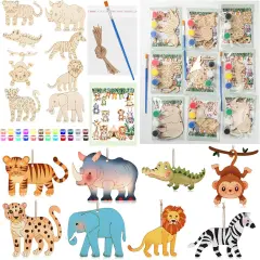 24 Set Safari Party Favors Jungle Craft Kits