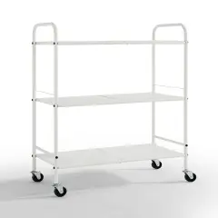Metal Rolling Organizer Utility Craft Cart White