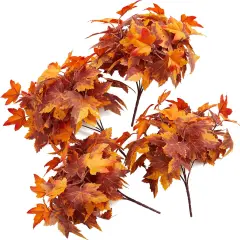 4Pcs Artificial Autumn Maple Leaves