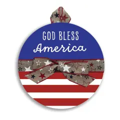 God Bless America Welcome Door Sign