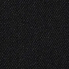 Raven - Black Herringbone & Chevron,Plain & Solid Upholstery Fabric 54 Inches"