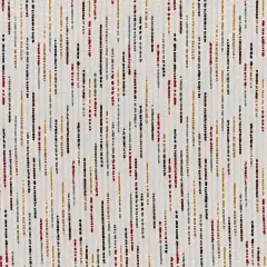 Harvest - Black,Brown,Red & Burgundy Abstract & Geometric Upholstery Fabric 54 Inches"