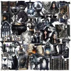 50 PCS Gothic Witchcraft Stickers