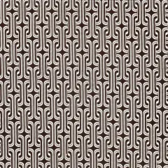 1 Yard Soft DTY Geometric Print Knit Fabric Stretch Lightweight 58/60 Inches Wide BROWN/IVORY