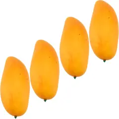 4Pack Artificial Mango,Fake Green Mango Fake Fruit Artificial Fruits