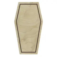 Trekell Coffin Floater Panel - Wooden Painting Halloween Canvas + Frame