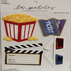 La Petites Movie Treats Dimensional Stickers