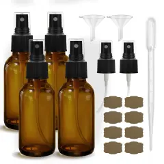 Amber Glass Spray Bottles 4oz