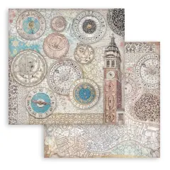 Stamperia Double-Sided Cardstock 12"x12"-Venice City of Art bell tower