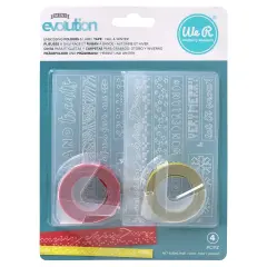 We R Mini Evolution Label Embossing Folder-Fall & Winter