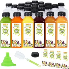 24pcs 16oz Plastic Bottles with caps