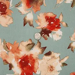 1 Yard 50/52" Laurel Green Rayon Crinkle Fabric Lightweight Woven Crepon for Sewing Projects