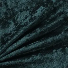 1 Yard Crushed Panne Velour Hunter Green 58/60" Wide Polyester Stretch Fabric for Dresses & Decor