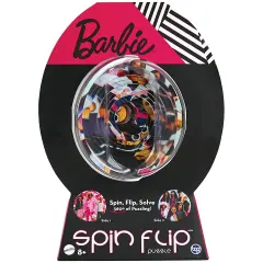 Spin Flip Puzzle: Barbie Fashionista - 12 Rings - 2-In-1: Double-Sided Puzzle, Spin-Flip-Solve, 360 Degress Of Puzzling, Licensed, Adults & Kids 8+