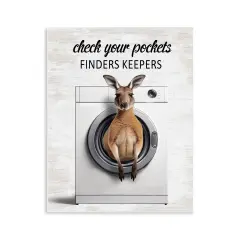 Stupell Industries Finders Keepers Laundry Rule Wall Plaque Design by Lettered and Lined