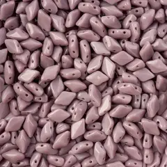 Matubo 2-Hole Czech Glass Opaque Gemduo Beads, 50g Violet