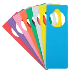 EVA Foam Door Hangers for DIY Crafts, 8 Colors (3.25 x 9.5 Inches, 24 Pack) Multicolor