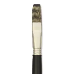 Escoda Vintage Synthetic Brush - Flat, LongHandle, Size 16