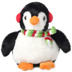 Bearington Mr. Flurry Plush Penguin Stuffed Animal, 10 Inch Christmas Penguin Plush, Ideal Christmas Stuffed Animal Gift for Toddlers, Kids & Teens Multicolor