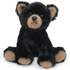 Bearington Lil' Huck Small Plush Stuffed Animal Black Bear, 7 Inches, For Ages 3-14