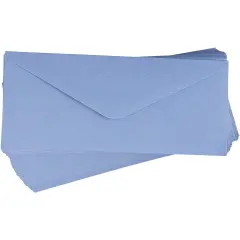 96 Pack #10 Business Envelopes in Bulk for Letter Mailing, 4 1/8 x 9 1/2 Inches, Light Blue