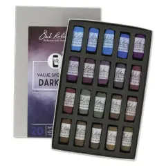 Richeson Soft Handrolled Pastels - Darks 3, Set of 20