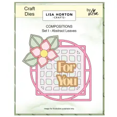 Lisa Horton Crafts Composition Layout Dies-Abstract Leaves