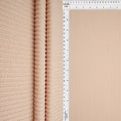 1 Yard Double Knit Cozy Fabric 240 GSM, 77% Polyester 18% Rayon 5% Spandex Blend 56/57" Width TAUPE